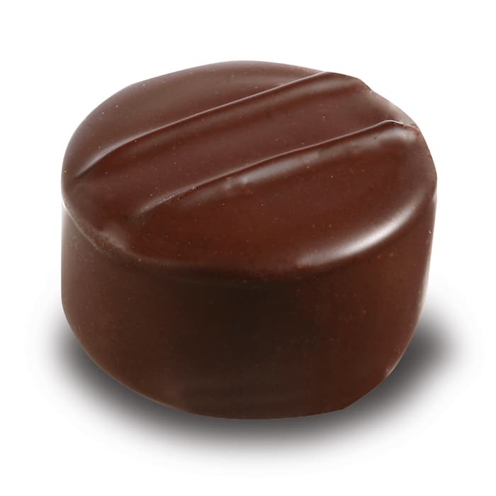 Nougat Praline in Zartbitterschokolade aus der Esther Confisierie