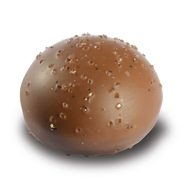 Vanille Praline in Vollmilchschokolade der Esther Confisierie aus Kulmbach in Oberfranken