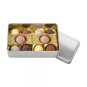 Esther 10er Pralinendose "Marktplatz Kulmbach" mit Alkohol - Pralinen & Trüffel Mix
