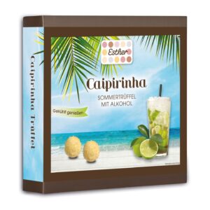 Caipirinha Trüffel als 9er Präsent Verpackung der Esther Confiserie aus Kulmbach