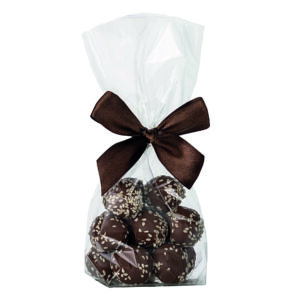 Esther Banane Sesam Praline 100g Beutel in Vollmilchschokolade