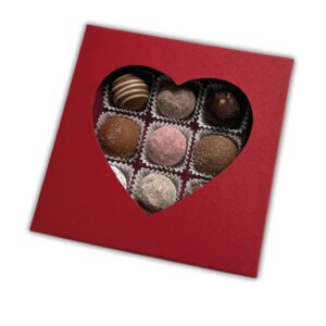 Esther 9er Herz Klarsichtpackung mit und ohne Alkohol. Zum Muttertag. Zum Valentinstag.
