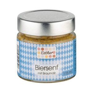Esther Feinkost - Biersenf mit Bier und Braumalz 115ml Glas