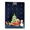 Esther Adventskalender ohne Alkohol 24 weihnachtliche Pralinen und Trüffel Motiv Weihnachtsmann mit Schlitten