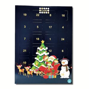 Alternative view of Esther Adventskalender ohne Alkohol 24 weihnachtliche Pralinen und Trüffel Motiv Weihnachtsmann mit Schlitten